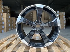 4 x 20 Inch 5x112 RS4 Rotor Style Black Polished Wheels: Fits For Audi A5 A6 Q5