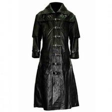 Mens Black Cowhide Leather Van