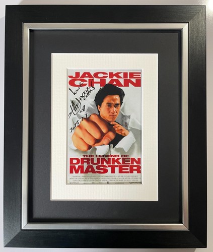 Jackie chan signed 10x8 framed - jackie,