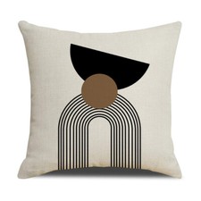 Black White Geometry Cushion Covers 45x45cm Throw Pillow Cases Sofa Home Decor