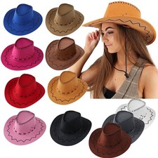 Unisex Festival Fancy Dress Hats Western Cowboy Cowgirl Hats Costume Accessory