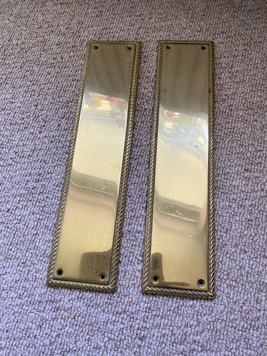 Solid brass finger push - brass,