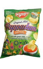 Yummy yum Pappadoms  With Mango Dip              12 x 90gram bags     FREE P&P