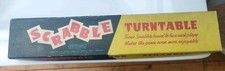 Vintage Scrabble Metal Turntable - original box - Spears Games 1950s Good Cond.