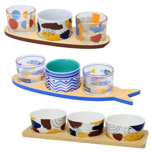 Condiment dip bowl set - condiment,