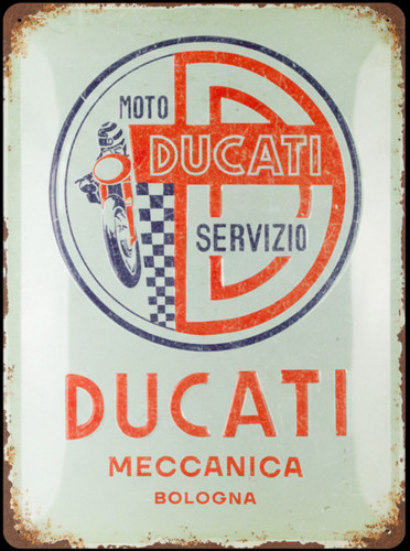 Ducati motorcycles tin sign - motorcycles,