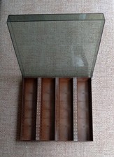 Boots Photographic Slide Storage Boxes Wood Effect Plastic 100 & 200 Capacity