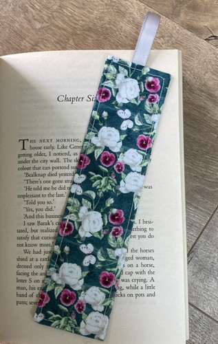 Handmade fabric bookmark - handmade,