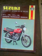SUZUKI GT250 X7 HAYNES WORKSHOP MANUAL GT200 SB200