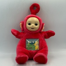 Teletubbies Po Moving Television Screen Musical Toy with Lights TOMY 1996 Rare