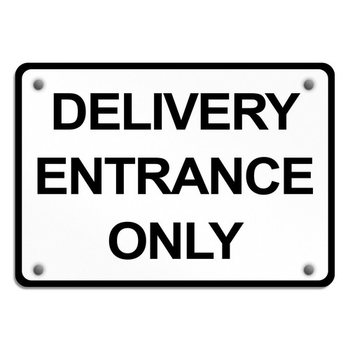 Aluminum horizontal metal sign - horizontal,