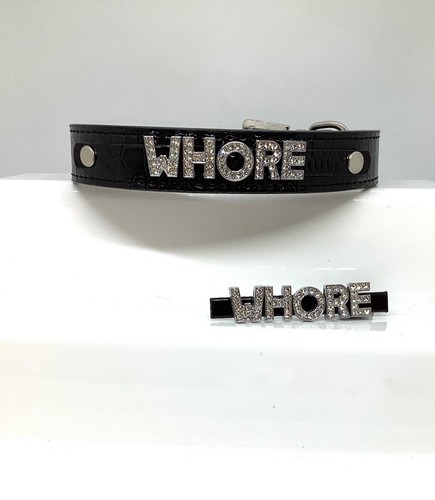 Bdsm collar hairslide set - bdsm,
