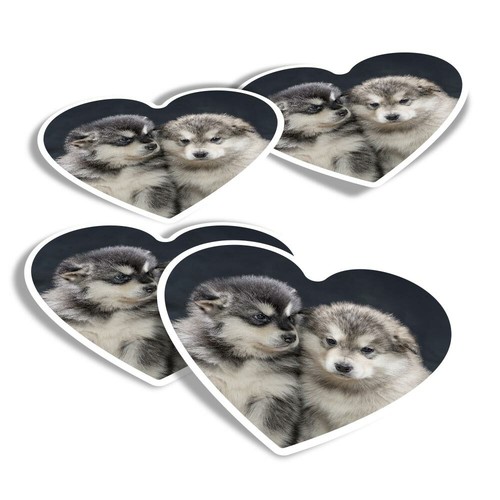 Heart stickers alaskan - -,