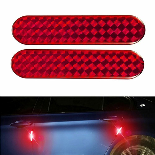 2pcs red reflective - 2pcs,