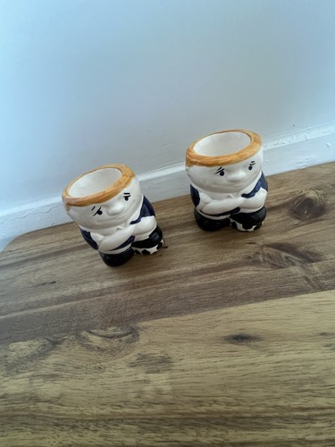 Pair hand painted football - pair,
