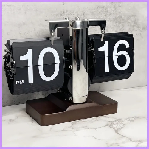 Vintage flip page clock - flip,