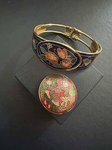 Vintage cloisonné enamel - vintage,