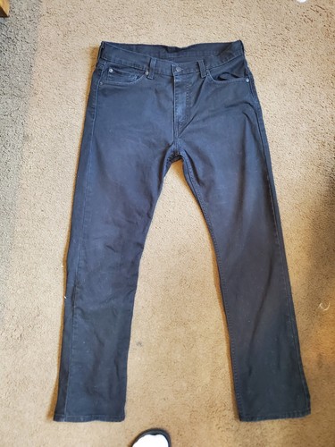 Mens black levi 513 straight - black, levi's