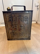 A Motor BP Spirit Two Gallon Petrol Can With A BP Brass Cap.