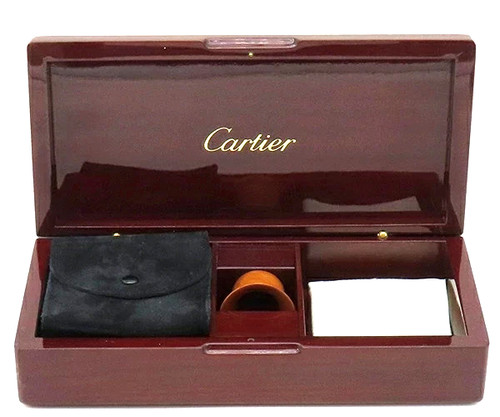 Cartier wooden watch case - cartier,