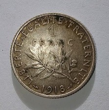 1918 French Republic Silver