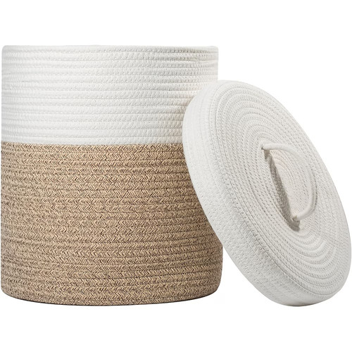 Round fabric storage basket - ,