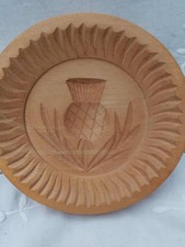 Vintage Scottish Thistle Shortbread Round Biscuit Mould Mold Wall Hanging
