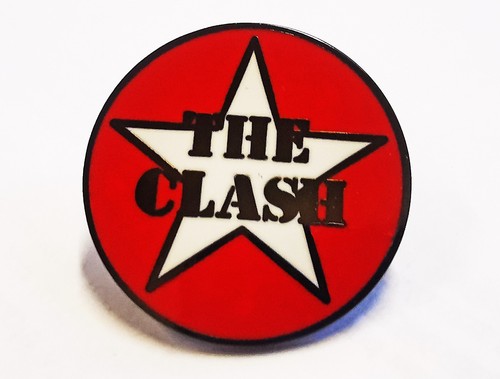 The clash metal enamel pin - the,