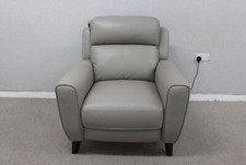 Furniture Village Comfort Story Zen Feather Grey Lthr Power Reclining Armchair