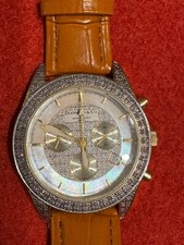 DIAMOND&CO GENTS DIAMOND Watch DC 007 MODEL 18 CARAT GP NEW EX-DISPLAY
