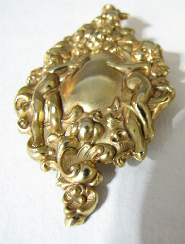 Vintage repousse cherub angel - cherub,
