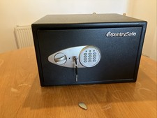 SentrySafe X055ML Digital Safe with Key and Electronic Lock Black