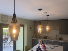 Three Kitchen Island Pendant Lights