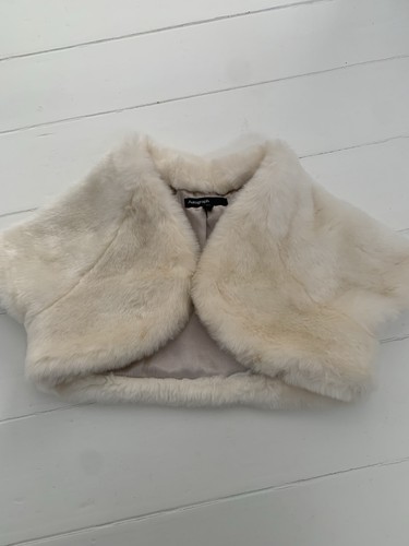 Fur bolero ivory aged m - fur,