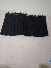 Girls Trutex School Skirt Navy Blue Box Pleated