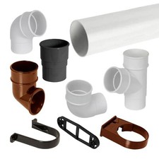 Round upvc downpipe gutter - round,