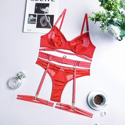 Women bra panty - garter, set