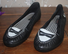 Rare Vintage Original Fred Perry Amy Winehouse Black Leather Suede Pumps SKA UK6