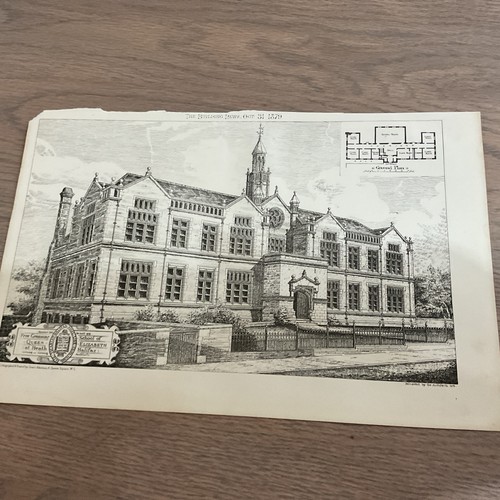 Antique print 1879 - -, halifax
