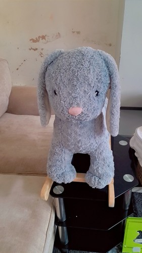 Vintage wooden stuffed - vintage, rocking