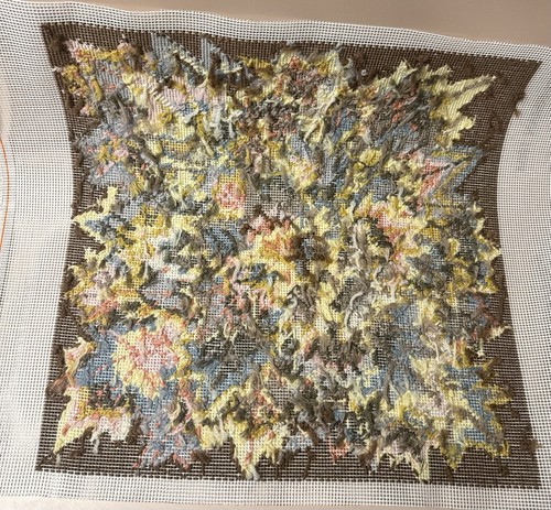 Vintage needlepoint completed - vintage,