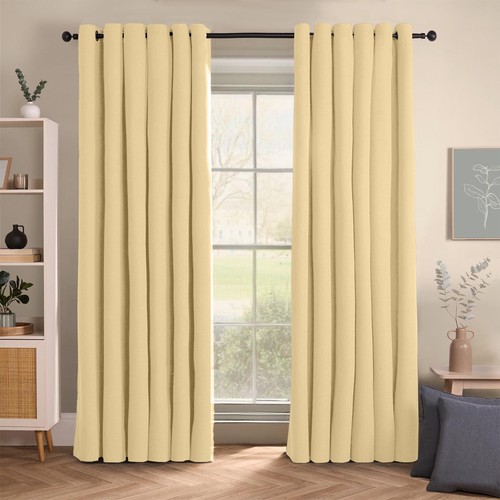Long blackout curtains eyelet - blackout,