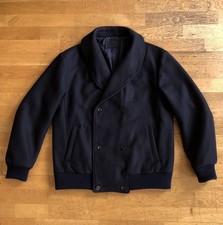 Nine Lives Japan ‘Kiltartan’s Poor’ Shawl Neck S120s Wool Double Breasted Jacket