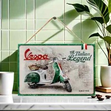 Vespa Retro Wooden Art Gift