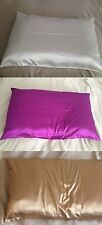 New White Purple Coffee Silver Natural Luxury 19 Momme Charmeuse SILK Pillowcase