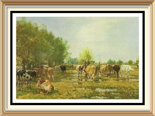 Original old lithograph mark - original,