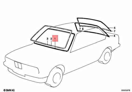 Bmw e30 windshield - 3,