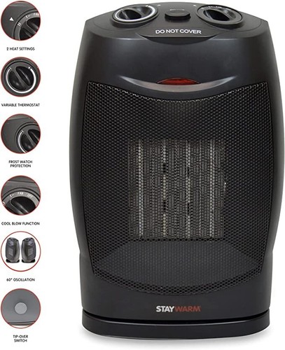 Staywarm 1500w oscillating - staywarm,