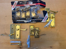 Set x 5 Brass Georgian Oblong