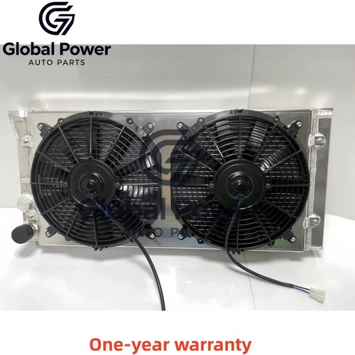 Aluminum radiator shroud - aluminum, radiator+shroud+fan